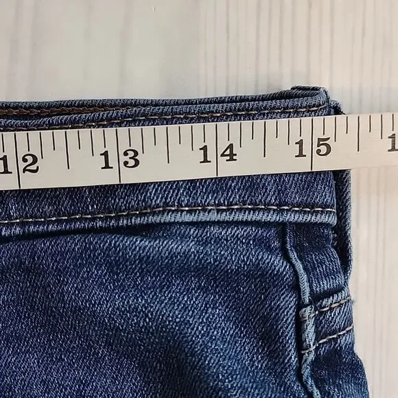 Hollister Epic Flex Slim Straight Blue Denim Jeans Womens Size Waist 28" - Picture 12 of 14